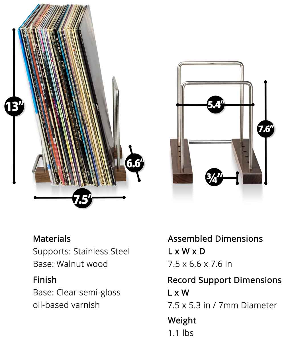 Optage Audio mini holder dimensions