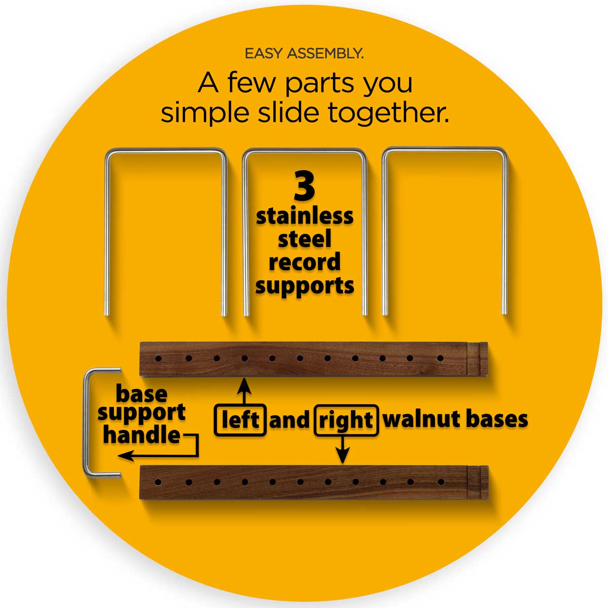 LP collection holder parts Optage Audio