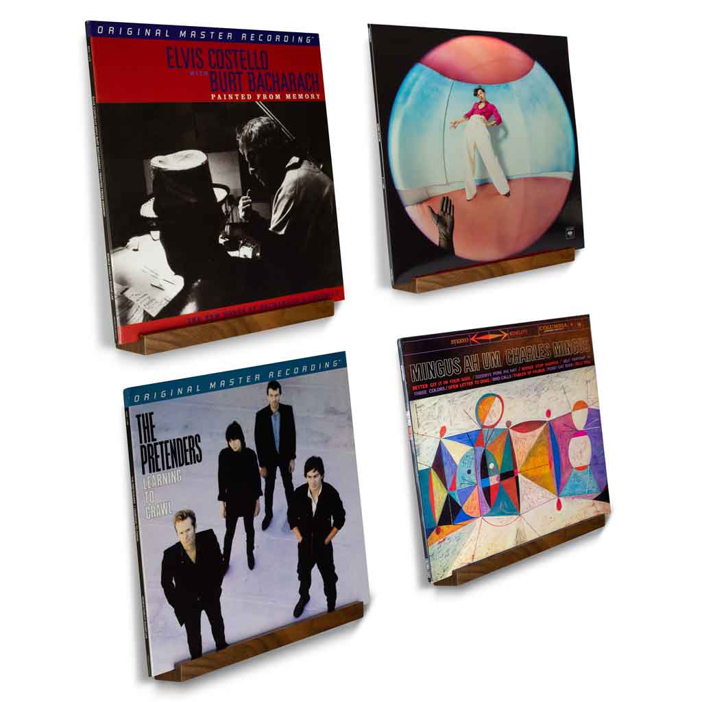 optage audio 4-pack record shelf display